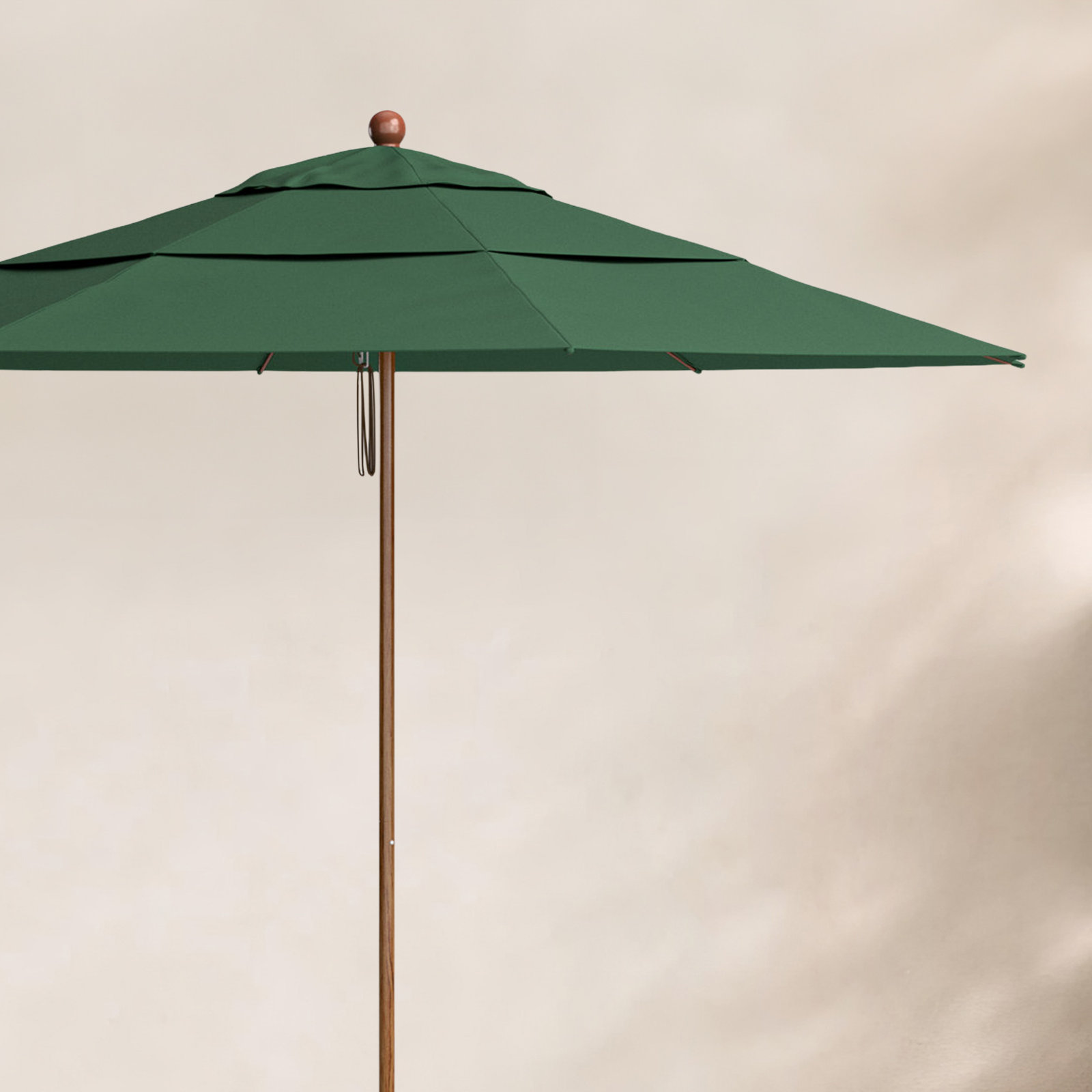 Ambroise 11' Umbrella, Hunter Green Performance