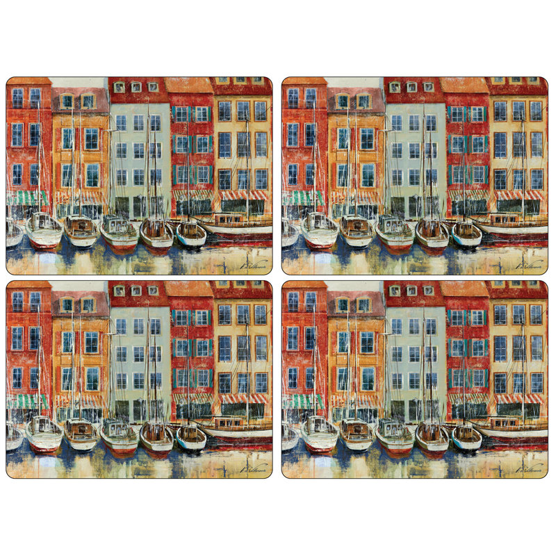 Pimpernel Boat Scene Placemats 15.7 X 11.7"
