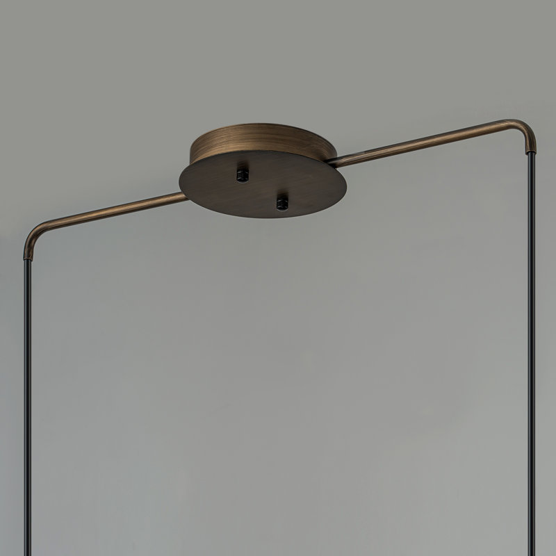 Luminaire suspendu en métal à 2 lumières pour îlot de cuisine Lozano