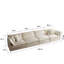 Modulaire en forme de U avec un niveau de confort élevé et des coussins modulaires confortables en mousse chenille