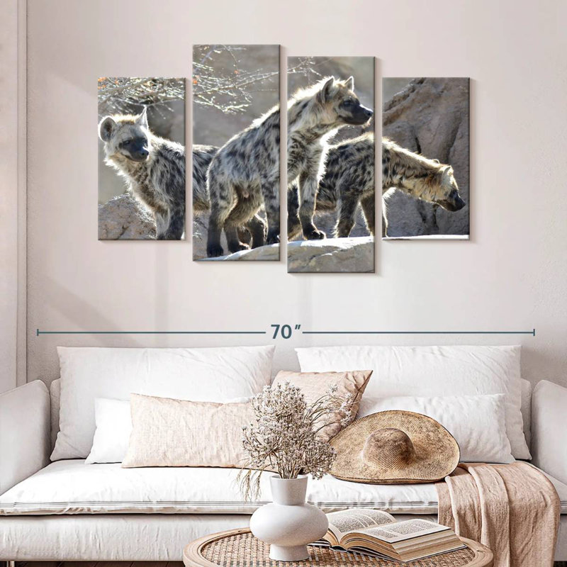 Cackle Of Hyenas, 32" H x 52" W