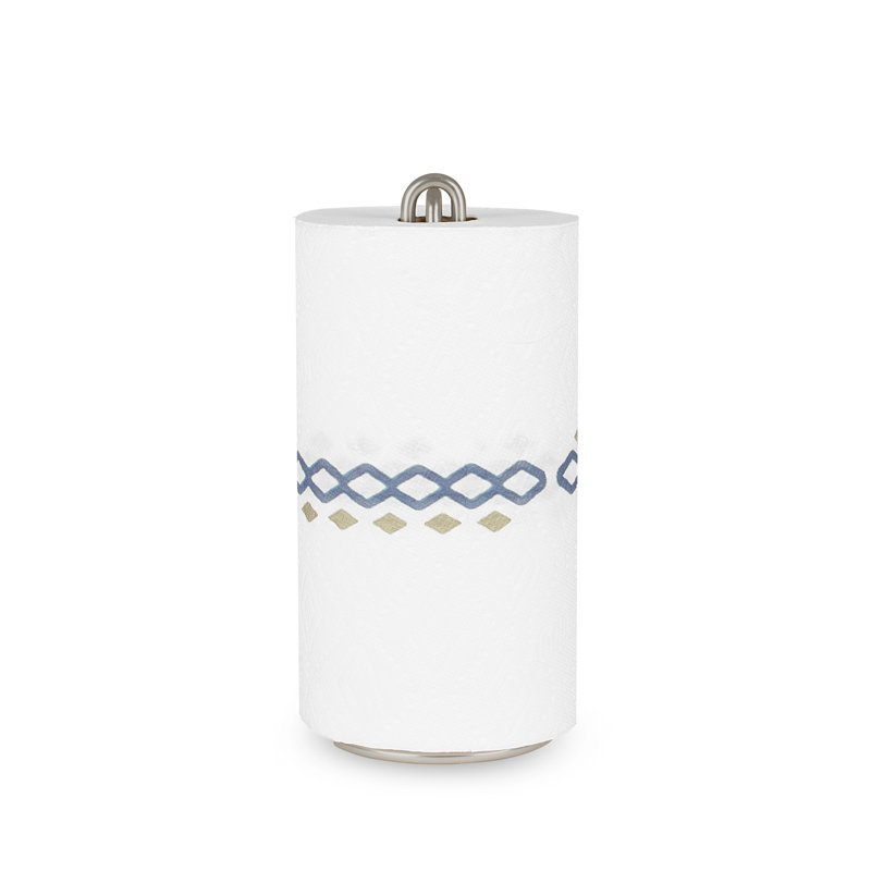 Porte-serviettes de papier sur pied, Nickel satiné