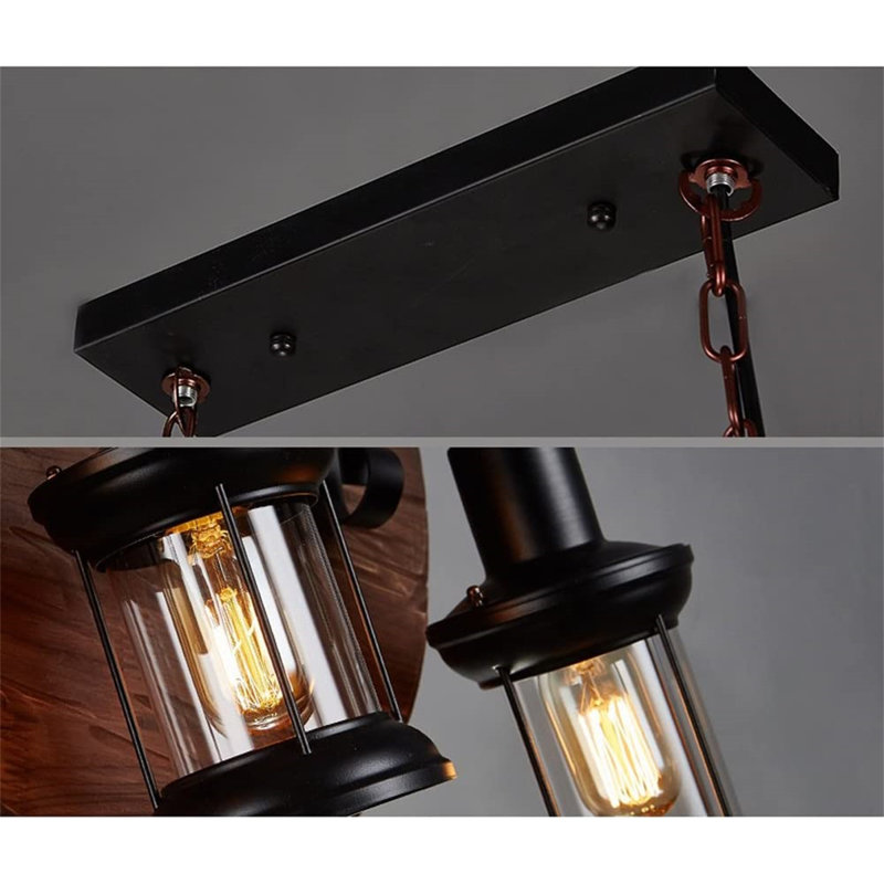 Lustre géométrique unique à 6 lumières Nirupa