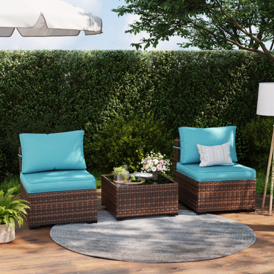 Wicker Outdoor Patio Sofa Set