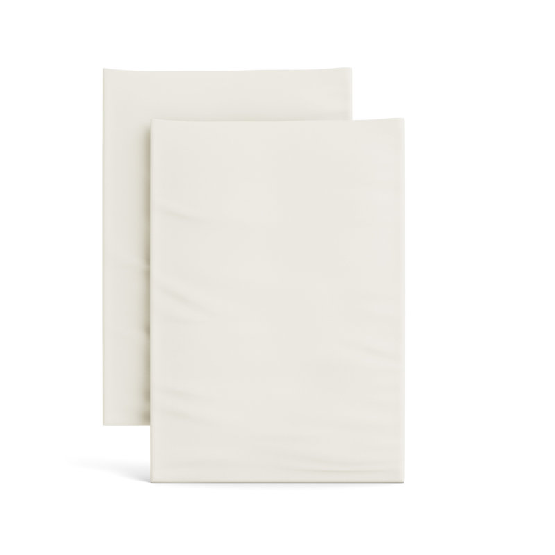 Ready-to-Bed 100% Lyocell Machine Woven - Set of 2, Standard Pillowcase, Ivory