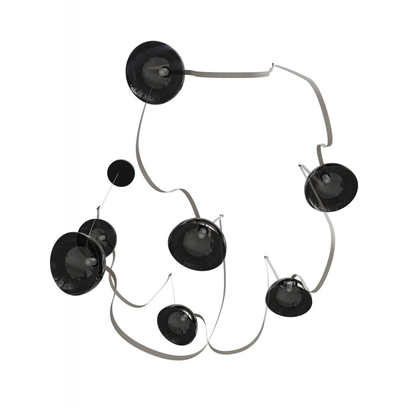 Luminaire suspendu 7 lumières Fremont, Ivoire ivoire