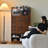 Retro Brown Solid Wood Accent Cabinet