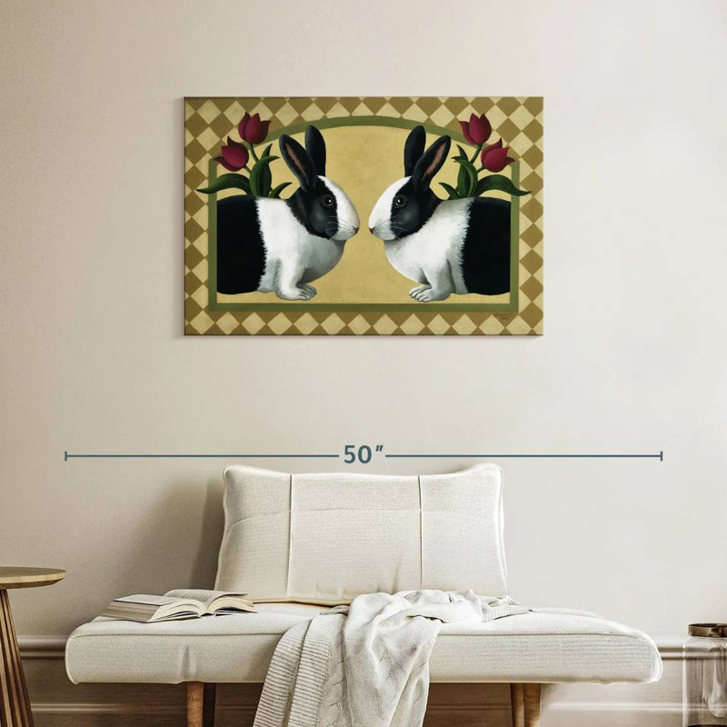 Brampt Rabbit Bunnies, 24" H x 36" W