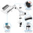Mount-It Full Motion Height Adjustable Desk Table Mount Stand w/ Vented Laptop, Mouse Pad & Holder