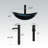 21" Stained Glass Bathroom Vessel Sink-107519602