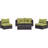 Modway Convene Wicker Rattan 5-Piece Outdoor Patio Furniture Set-479457483