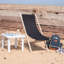 Harbour Housewares Folding Wooden Deck Chairs - Green Stripe-99076106