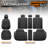 Sport Series Seat Covers Full Set With Airbag Compatible, Reserved Opening Holes For Headrest, Universal For Cars-120729293