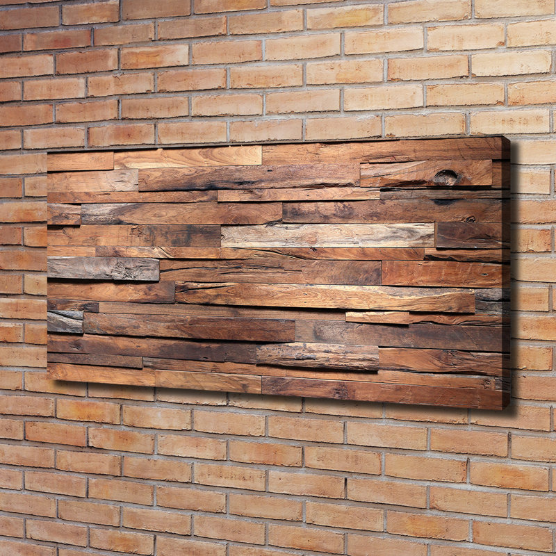 Wooden Wall - Wrapped Canvas Print