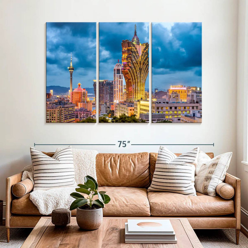 Macau, 42" H x 65" W