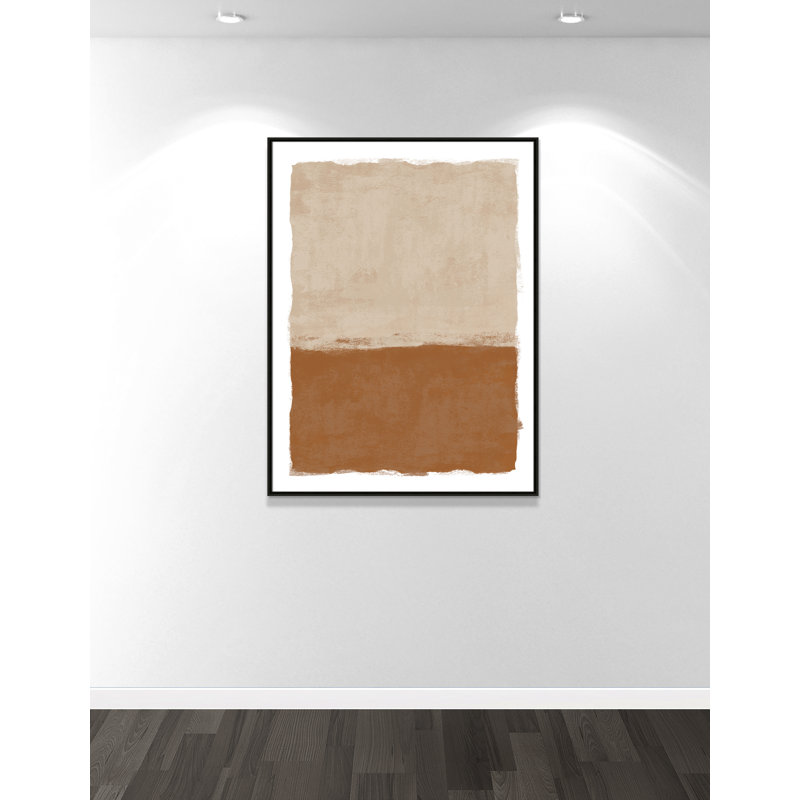 «Carmel Crush II» par Natalie Carpentieri, L 37,5 po x H 49,5 po, Flottant espresso