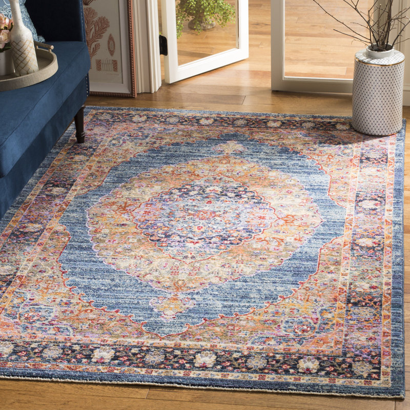 Donnah Performance Oriental Rug, Rectangle 4' x 6'