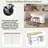 Farmhouse Kitchen Island With Drop Leaf, Storage Cabinet, Drawers, Door Shelves, Power Outlet And 2 Dining Stools