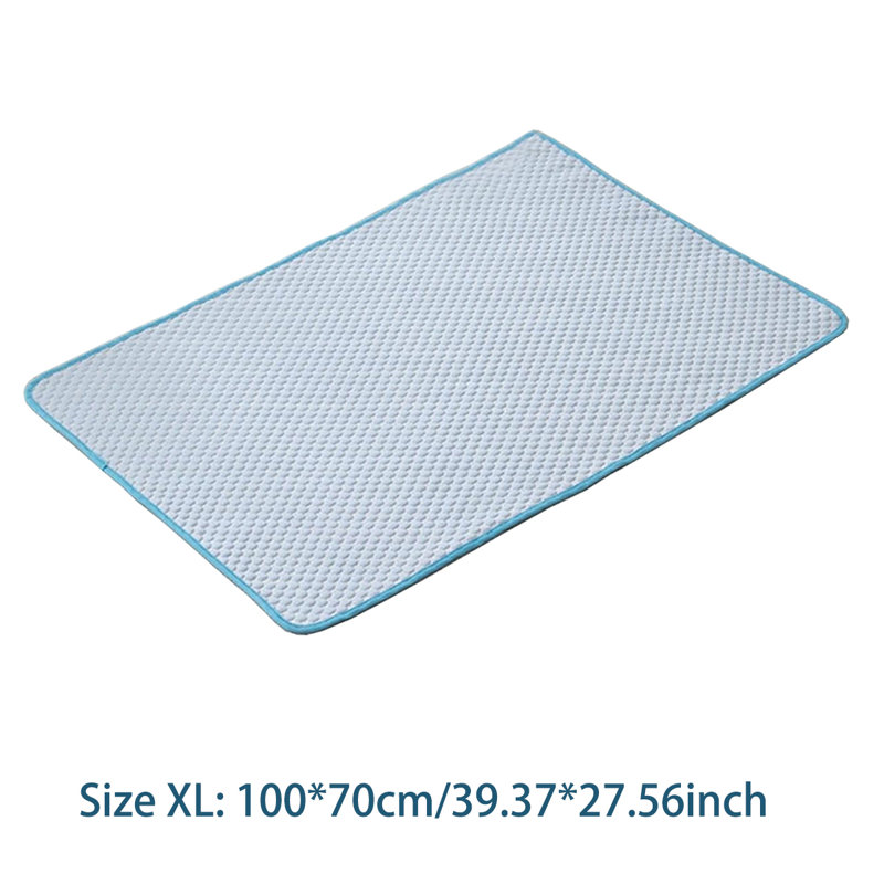 Tapis de refroidissement pour chien Summer Cool, H 27,6 po x l 39,4 po x P 0,93 po, Bleu