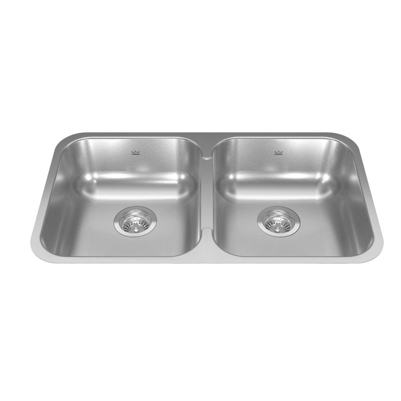 Évier de cuisine Reginox 30,88 L, Calibre 18, H 8,50 po x l 17,75 po x L 30,88 po