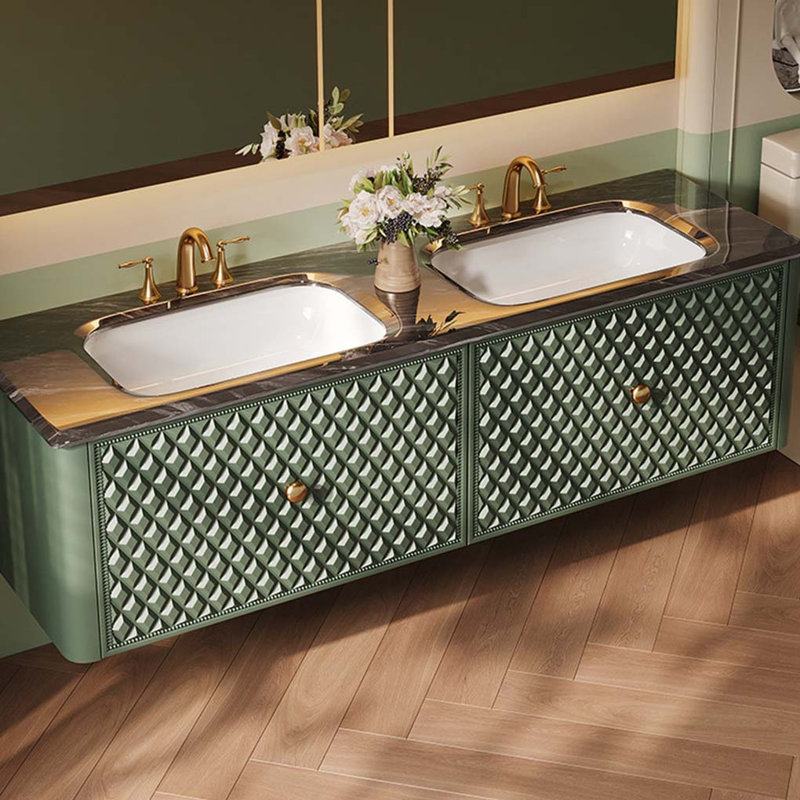 Meuble-lavabo français de style rétro