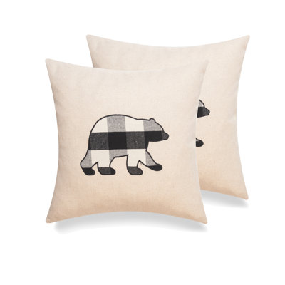 Cottage Life Patchwork Linen Throw Pillow