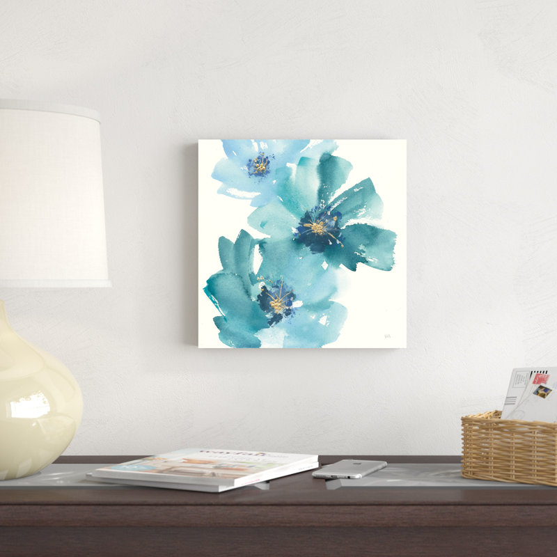 Bleu sarcelle cosmos IV, H 12 po x l 12 po x P 1,25 po
