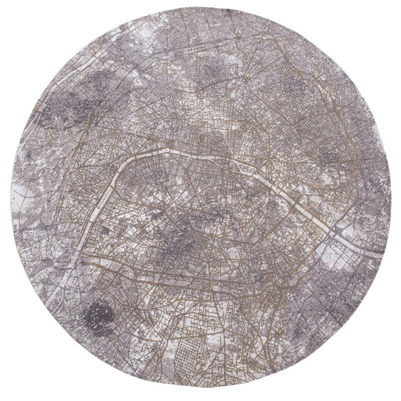 Abstract Recycled P.E.T Area Rug, Round 240cm