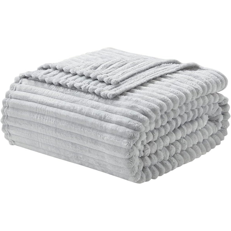 Jeté moelleux et moelleux Nestl, Jeté, Gris clair