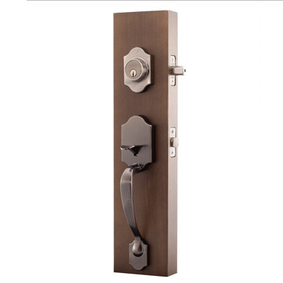 Heritage Handle With Lever And Deadbolt Entry Set