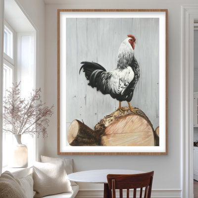 Imprimé coq Wyandotte Coq | Plumes de décoration intérieure