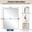 Modern Tilting Bathroom Vanity Wall Mirror | Stainless Steel Pivot Frame-312209433-304340586