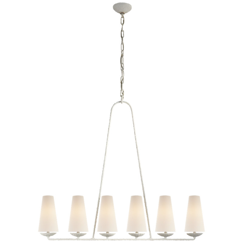 AERIN Fontaine Linear Chandelier, Plaster
