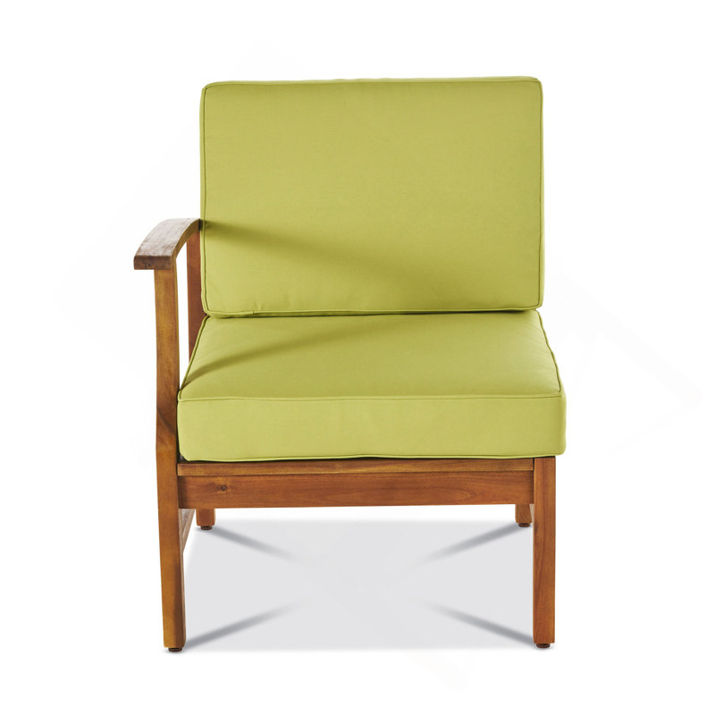 FAUTEUIL PERLA GAUCHE, VERT, Brun, Vert