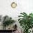 Resin Rustic Wall Clock Faux Antler Design 14''