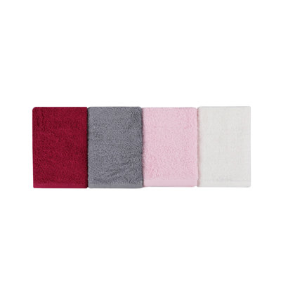Ensemble de 4 serviettes de bain 100% coton