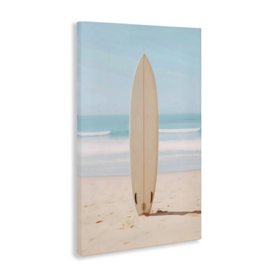 Neutral Centered Surfboard Canvas, design by LSR Design Studio