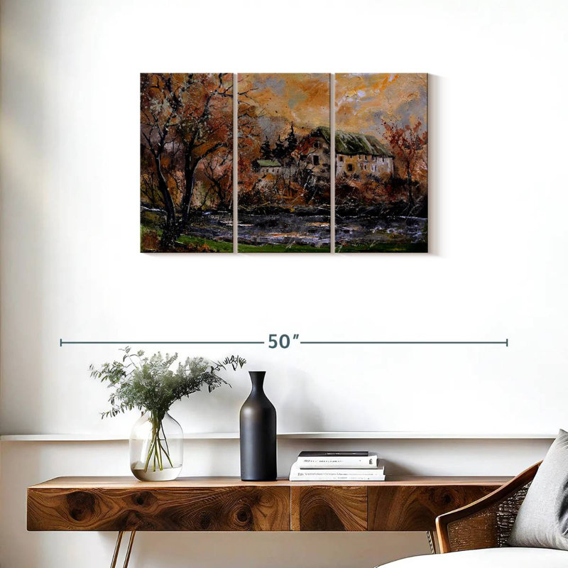 Lilie Old Watermill, 20" H x 33" W