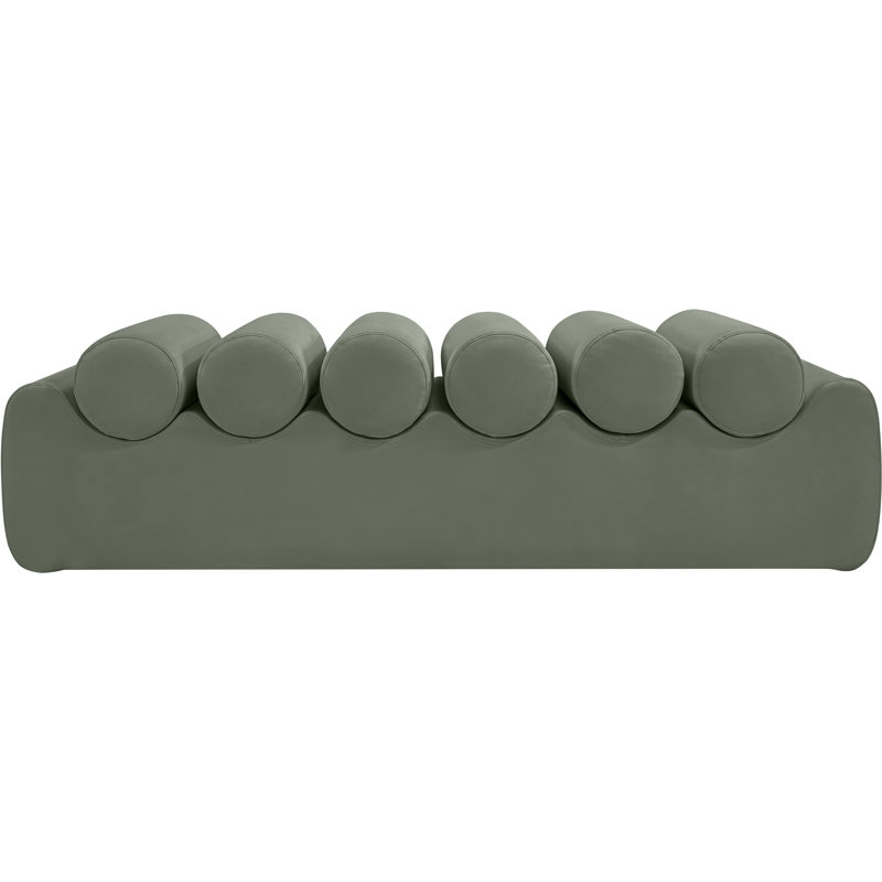 Rumble Vegan Leather Bench, 16.5" H x 56" W x 22" D, Green Vegan Leather