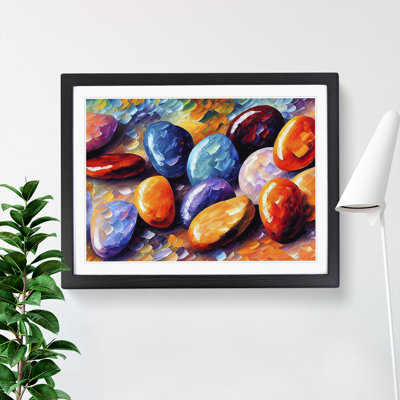 Shimmering River Pebbles Vol.5 - Framed Print