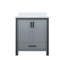 Meuble-lavabo gris foncé l 30 po x P 22 po avec comptoir en quartz blanc-997839212-997839213