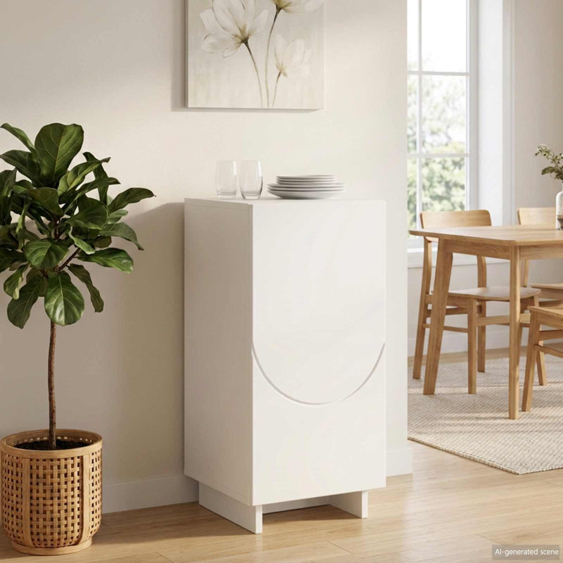 33.5 cm W Sideboard, White
