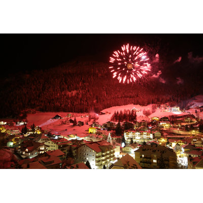 New Year's Fireworks by Dario_tommaseo - Wrapped Canvas Print