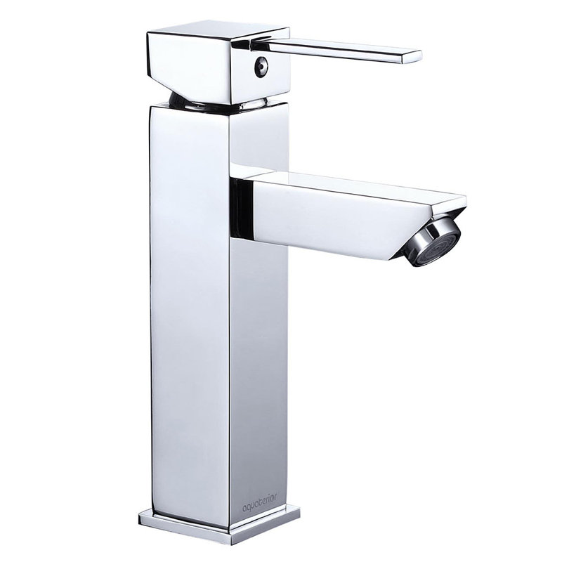 Aquaterior Single-Hole Single-handle Bathroom Faucet, Chrome