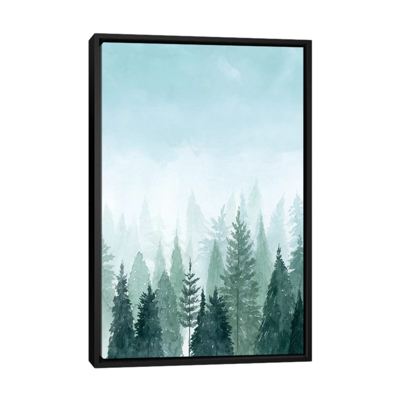 «Into the Trees II», reproduction sur toile, H 48 po x l 32 po x P 1,5 po, Toile avec cadre flottant noir, Pas de tapis