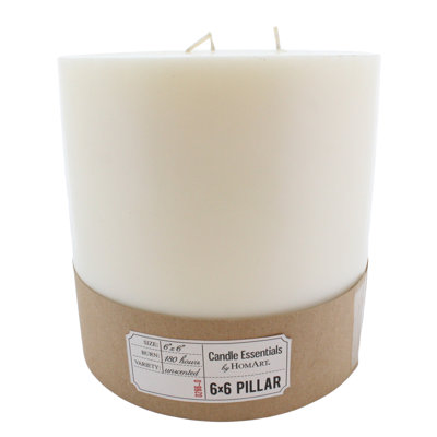 Unscented Pillar Candle