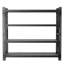 Étagère de garage extra large très robuste, capacité de 6 000 lb, support de rangement réglable en métal à 4 niveaux, noir