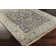 Zeus Wool Oriental Area Rug in Gray