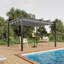 10x20ft Aluminium Pergola with Retractable Roof-519771211-519771213