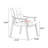 Coffee Solid back side Chair(Set of 2)